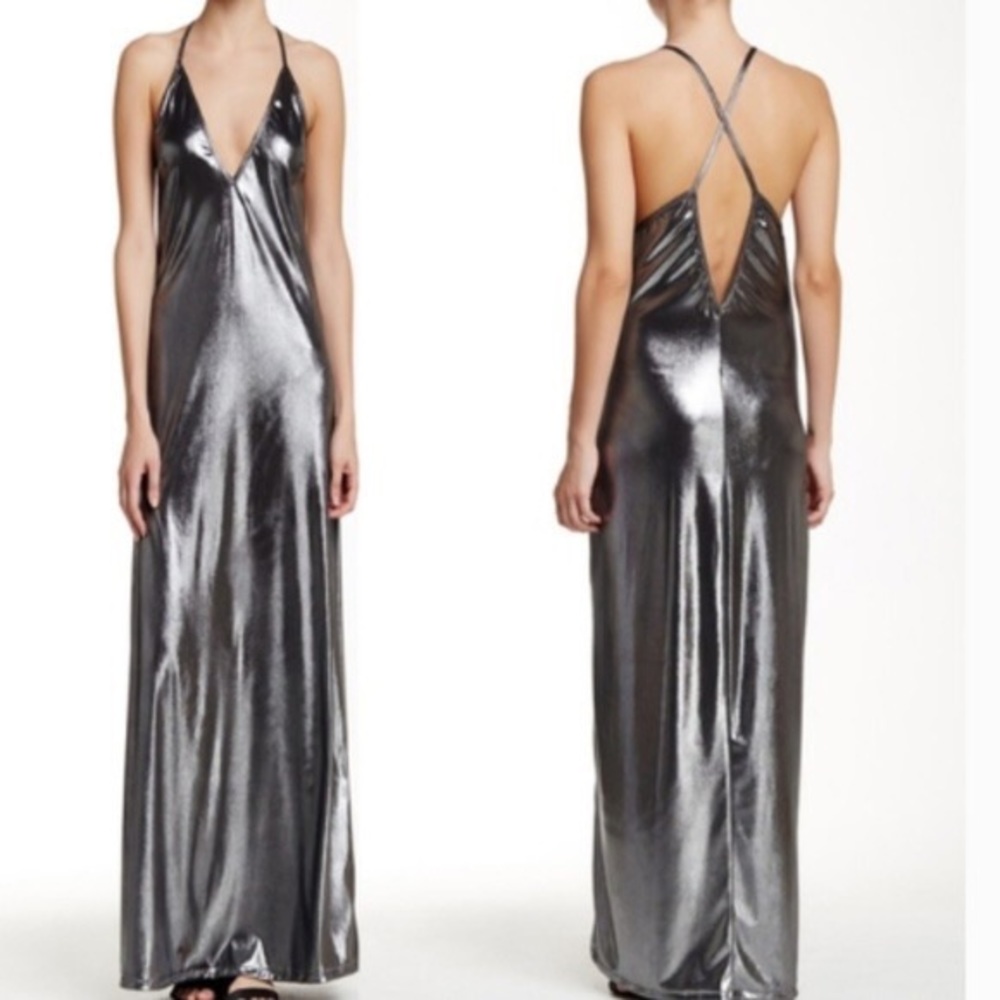 NWT American Apparel Slinky Shiny Disco Dress